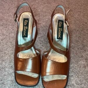 Brown Leather Women's Sandals